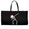 skeleton dabbing christmas Weekender Totes