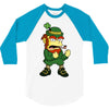 happy saint patrick day simpson 2 3/4 Sleeve Shirt