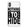 nothing to hide iPhoneX