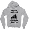 Father and Son Fishing Partners For Life Zipper Hoodie