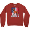 usa boxer flag Crewneck Sweatshirt