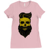 hipster skull Ladies Fitted T-Shirt