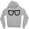 kacamata Zipper Hoodie