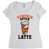 pumpkin space latte Women's Triblend Scoop T-shirt