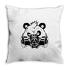 bad panda Throw Pillow