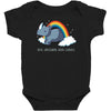 real unicorns have curves Baby Bodysuit