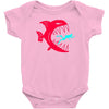 monster fish eats diver Baby Bodysuit