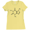 caffeine molecule t shirt coffee funny nerd xl Ladies Fitted T-Shirt