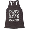 pet dog ladies slogan Racerback Tank