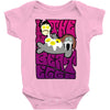 the beateggs !!! purple Baby Onesie