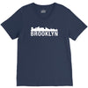 brooklyn city skyline silhouette V-Neck Tee