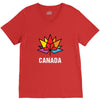 Canada Leaf LGBT V-Neck Tee