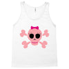 fummy pink skull long sleeve Tank Top