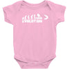 evolution fishing Baby Onesie