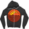 sunset circle Zipper Hoodie