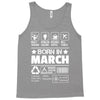 Born In March Tank Top