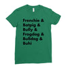 frenchies united Ladies Fitted T-Shirt