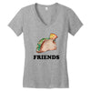 Best Friends Tacos Women's V-Neck T-Shirt