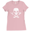 rock skull Ladies Fitted T-Shirt