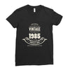 premium vintage 1985 classic perfectly aged limited edition Ladies Fitted T-Shirt