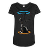 infinite loop Maternity Scoop Neck T-shirt