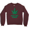 Support Liver Cancer Awareness With A Emerald Cannabis Leaf Crewneck Sweatshirt