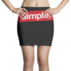 simple red Mini Skirts