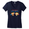 pizza debate Women's V-Neck T-Shirt