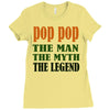 pop pop the man the myth the legend Ladies Fitted T-Shirt