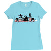rock out with your cock out Ladies Fitted T-Shirt