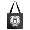 lion head roaring Tote Bags