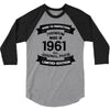 Premium Vintage  1961 3/4 Sleeve Shirt