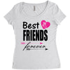 best friends forever Women's Triblend Scoop T-shirt
