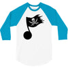 music pirate 3/4 Sleeve Shirt