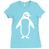 penguin funny Ladies Fitted T-Shirt