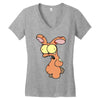zombie bunny Women's V-Neck T-Shirt