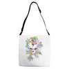 flying rainbow skull island Adjustable Strap Totes