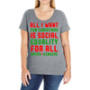 all i want for christmas Ladies Curvy T-Shirt