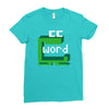word muncher Ladies Fitted T-Shirt
