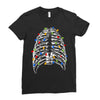 skeleton christmas tree Ladies Fitted T-Shirt