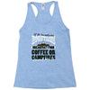 braakfast food coffee or campfires Racerback Tank