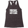 music changed my life Racerback Tank