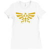 zelda hyrule royal crest tee triforce t game Ladies Fitted T-Shirt