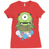 one eyes monster Ladies Fitted T-Shirt