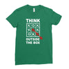 think outside the box Ladies Fitted T-Shirt