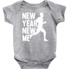 new year, new me running fitness Baby Onesie