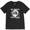 my pointer rides shotgun V-Neck Tee