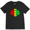 rasta skull and crossbones reggae dub club rave V-Neck Tee