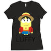 luffy en minion Ladies Fitted T-Shirt