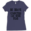 computer fear Ladies Fitted T-Shirt